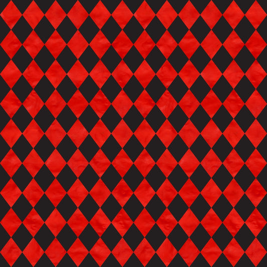 Mad Hatter Harlequin Pattern 10 Minky Fabric
