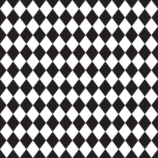 Mad Hatter Harlequin Pattern 11 Minky Fabric