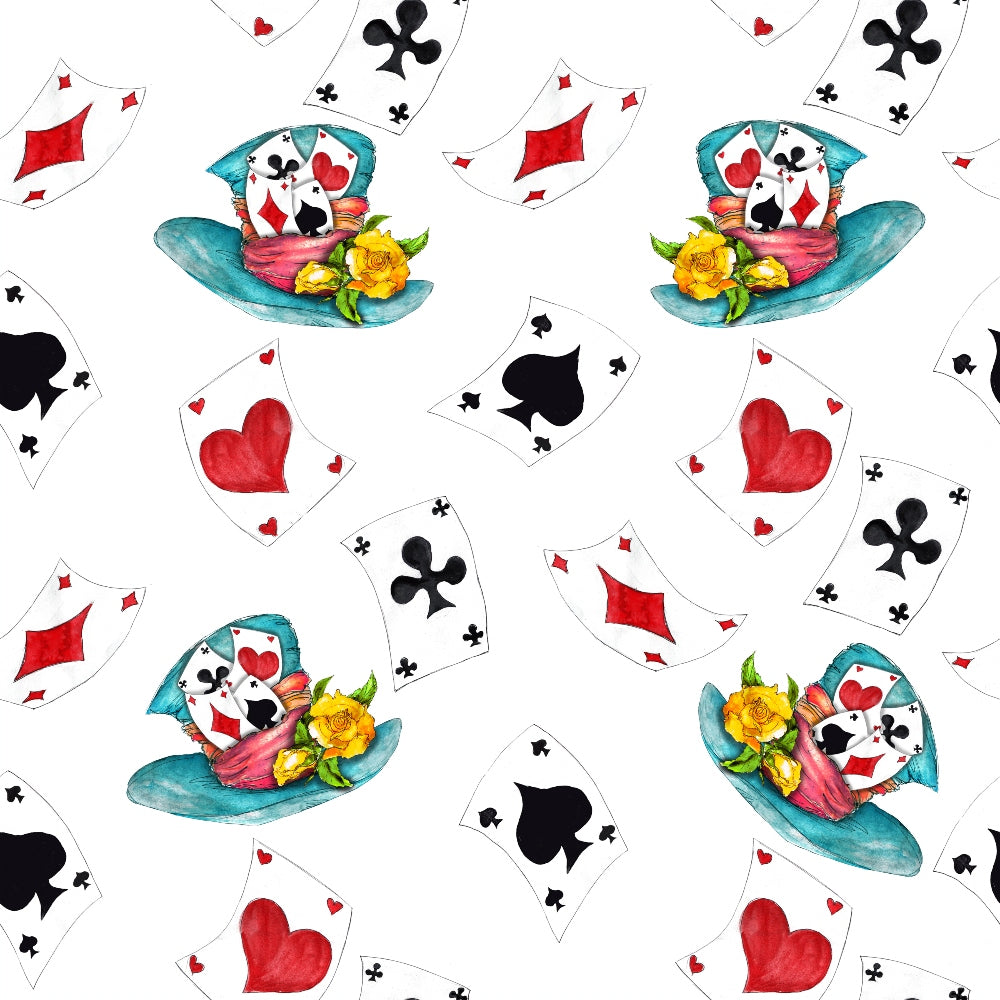 Mad Hatter Harlequin Pattern 12 Minky Fabric