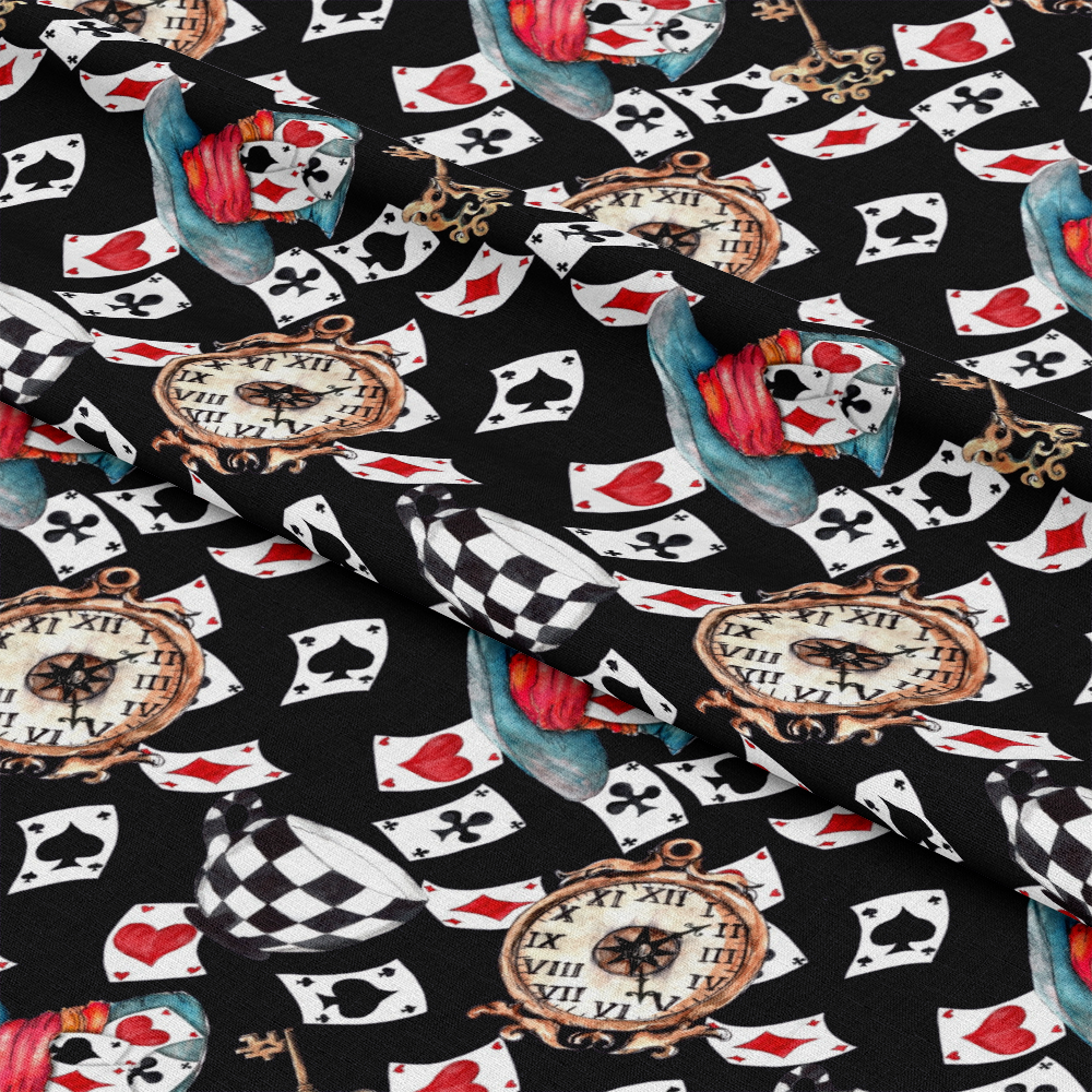 Alice in Wonderland Pattern 1 Quilting Cotton Fabric