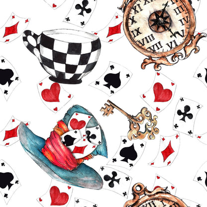 Mad Hatter Harlequin Pattern 2 Minky Fabric