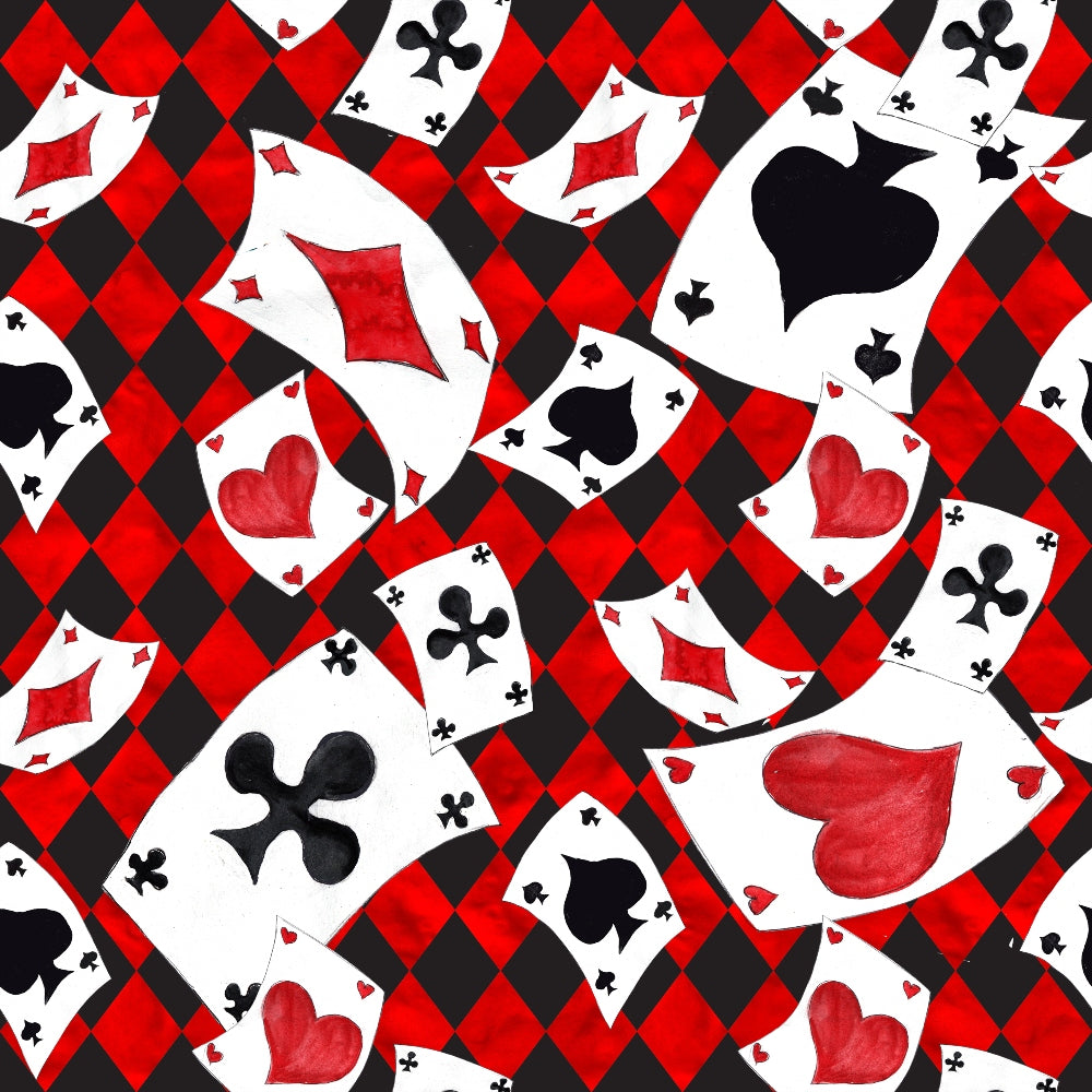 Mad Hatter Harlequin Pattern 3 Minky Fabric