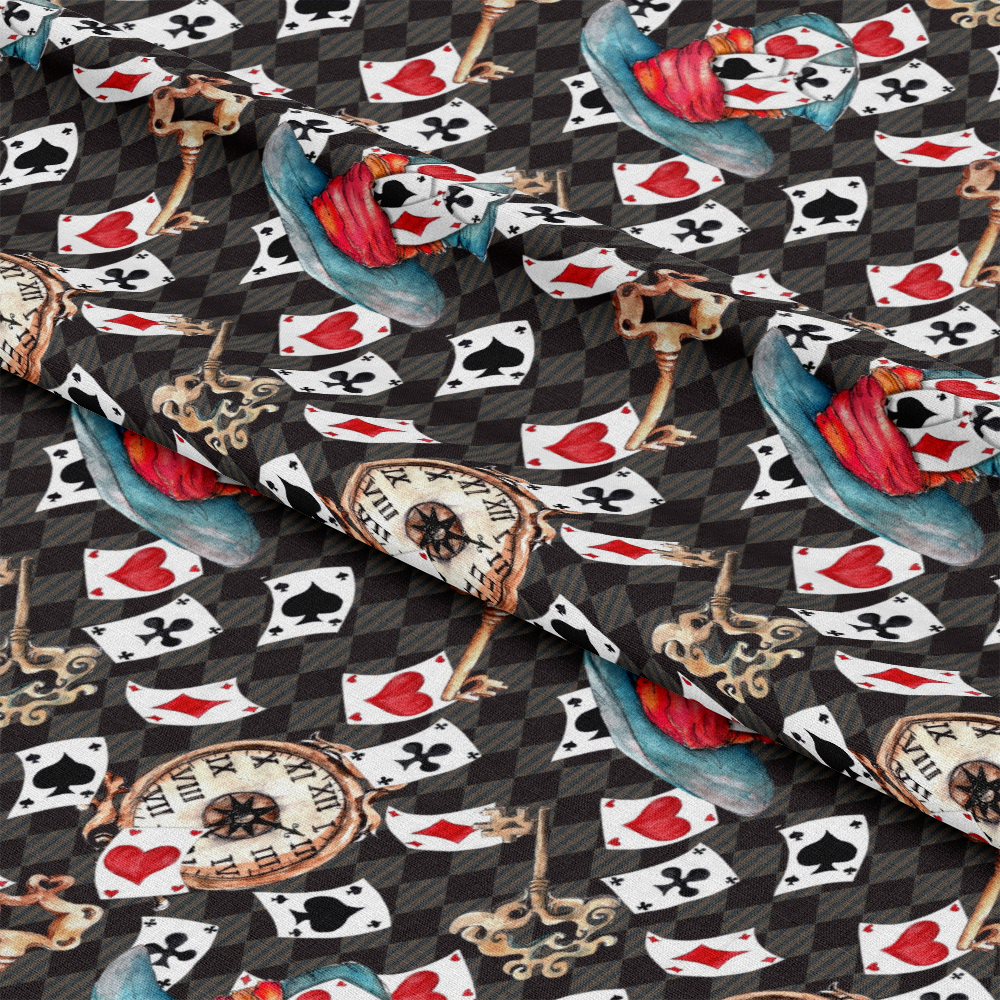 Alice in Wonderland Pattern 7 Quilting Cotton Fabric