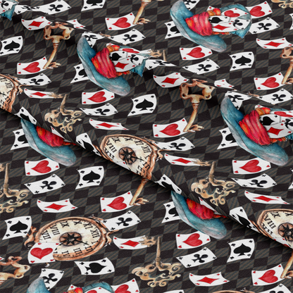 Alice in Wonderland Pattern 7 Quilting Cotton Fabric