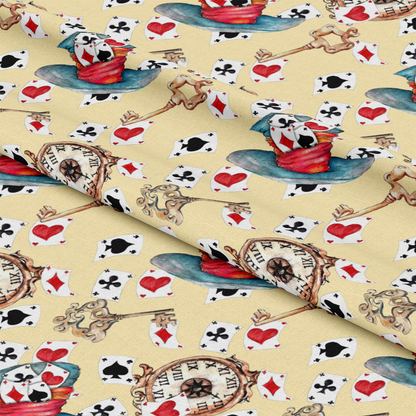 Alice in Wonderland Pattern 9 Quilting Cotton Fabric