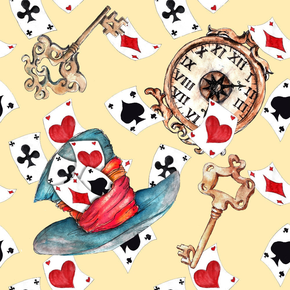 Mad Hatter Harlequin Pattern 9 Minky Fabric