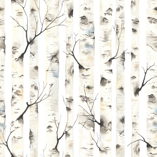 Allover Birch Trees Quilting Cotton Fabric