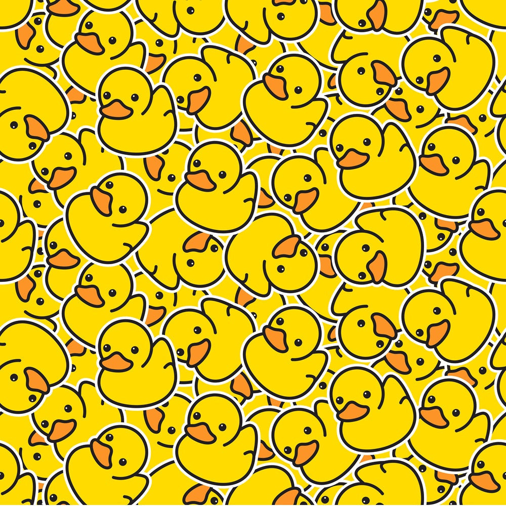 Allover Rubber Ducks Minky Fabric