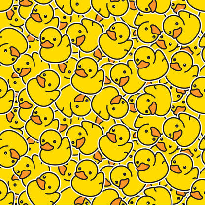 Allover Rubber Ducks Minky Fabric