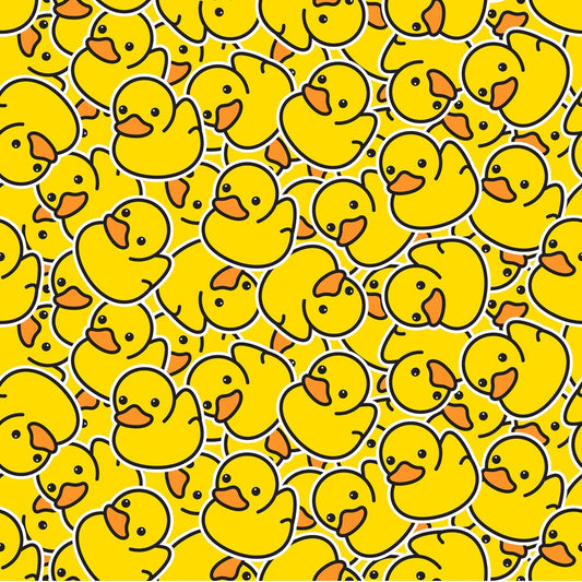 Allover Rubber Ducks Minky Fabric