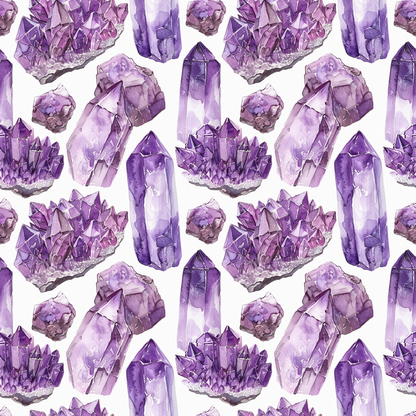 Lavender Crystals Pattern 1 Minky Fabric