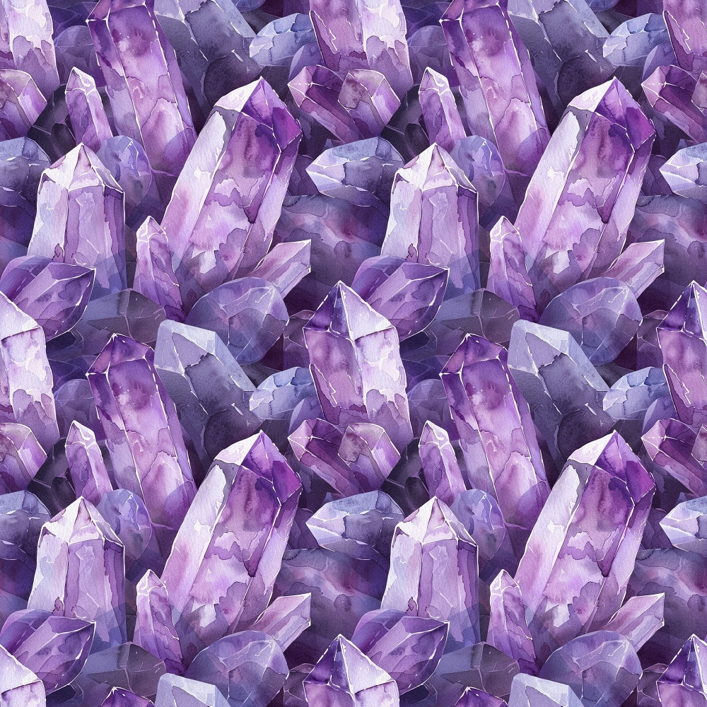 Lavender Crystals Pattern 4 Minky Fabric