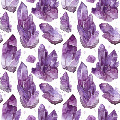 Lavender Crystals Pattern 7 Minky Fabric