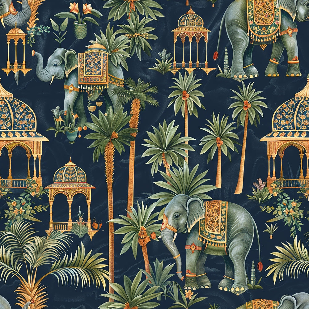 Maharaja Palace Pattern 1 Minky Fabric