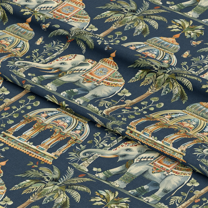 Ananyas Elephant Elegance Pattern 2 Quilting Cotton Fabric