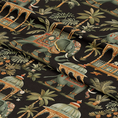 Ananyas Elephant Elegance Pattern 5 Quilting Cotton Fabric