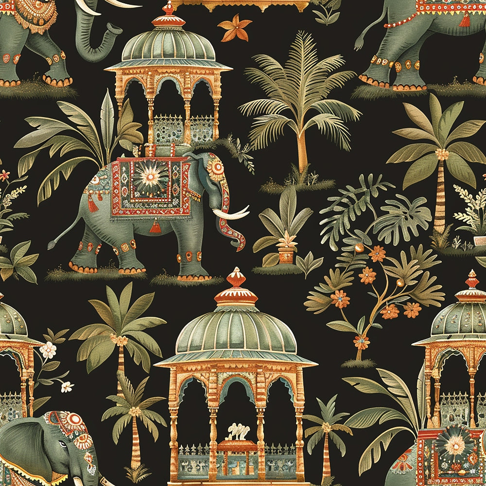Maharaja Palace Pattern 5 Minky Fabric