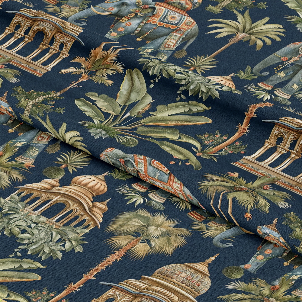Ananyas Elephant Elegance Pattern 8 Quilting Cotton Fabric