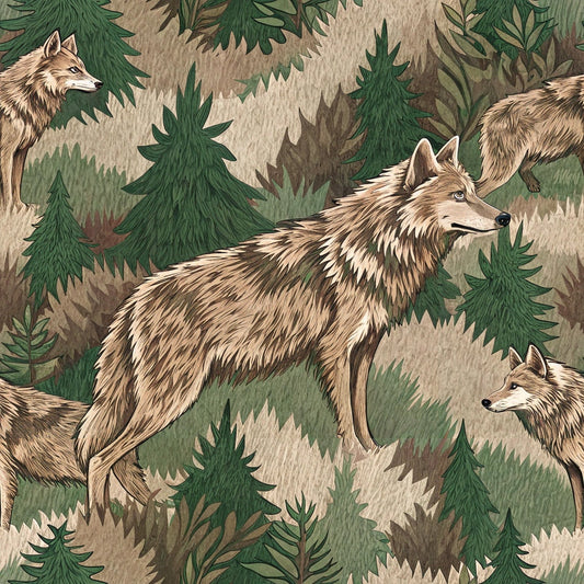 Animal Fur Camo Pattern 1 Quilting Cotton Fabric