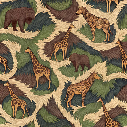 Spotted Savanna Pattern 2 Minky Fabric
