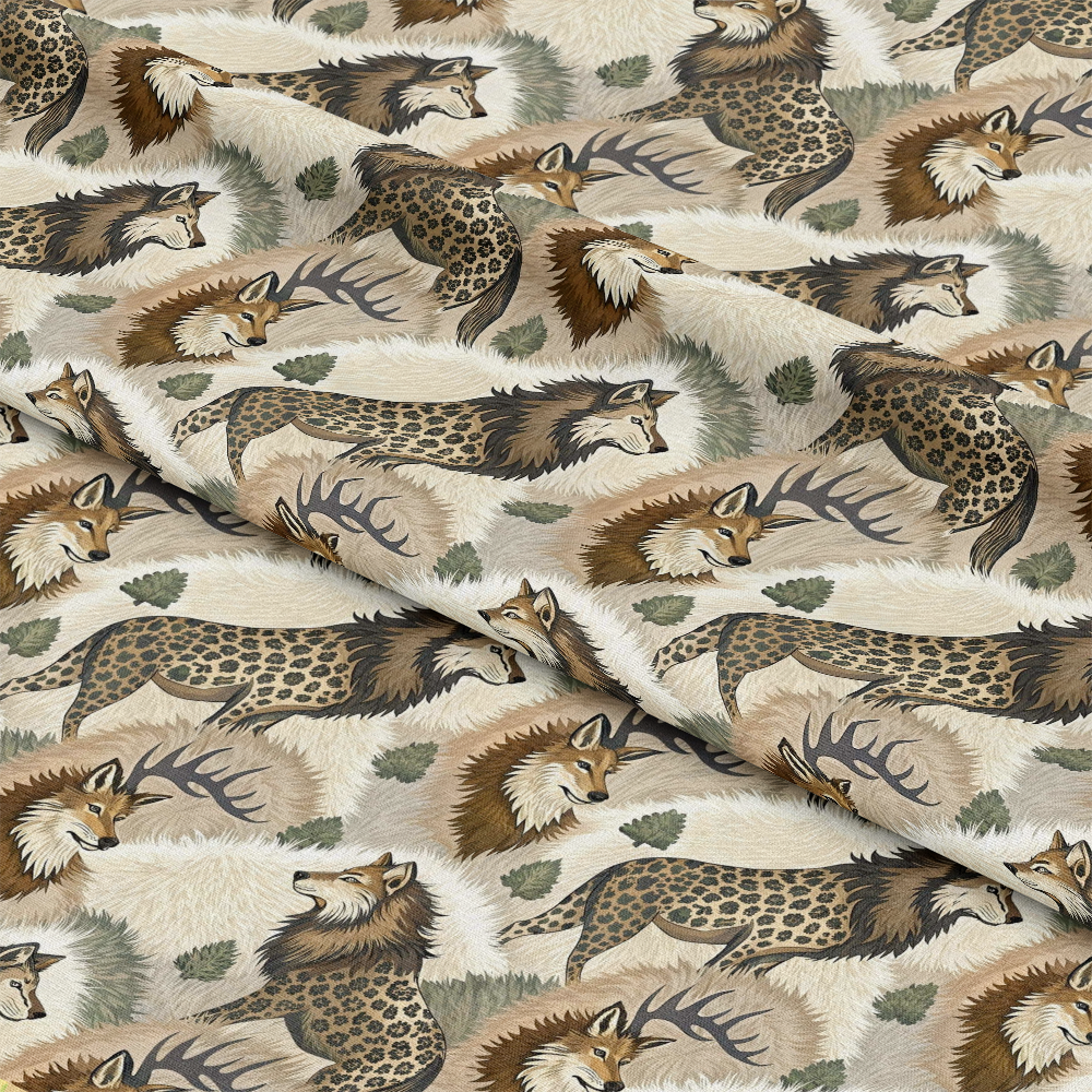 Animal Fur Camo Pattern 5 Quilting Cotton Fabric