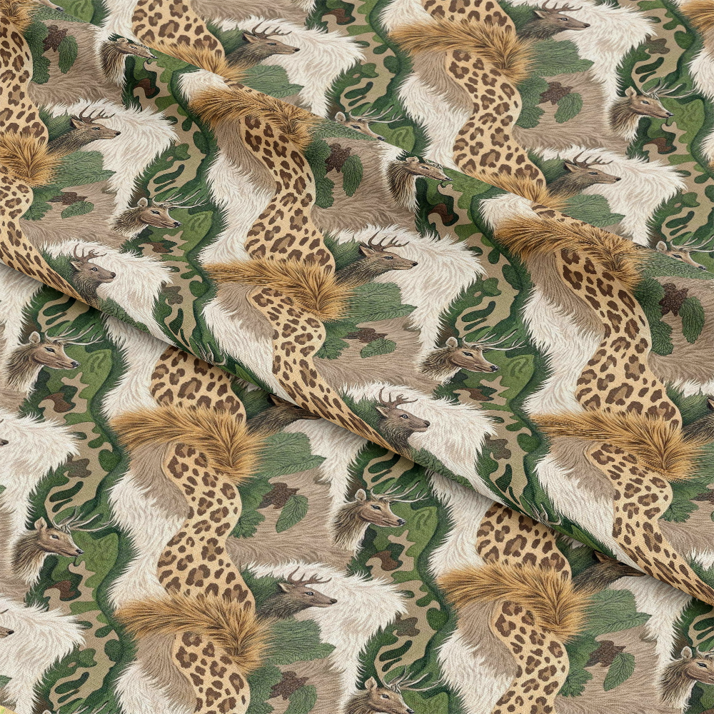 Animal Fur Camo Pattern 7 Quilting Cotton Fabric
