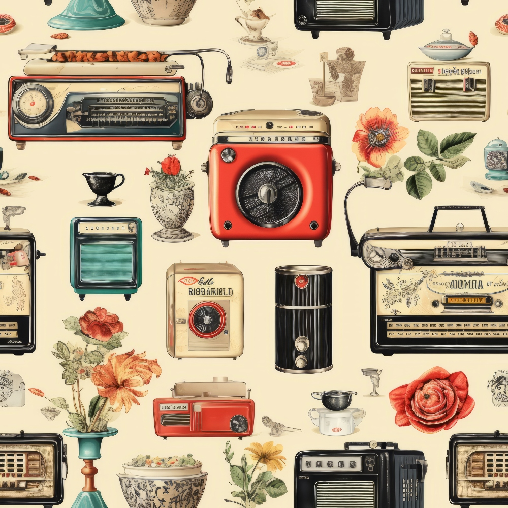 Retro Keepsakes Pattern 10 Minky Fabric