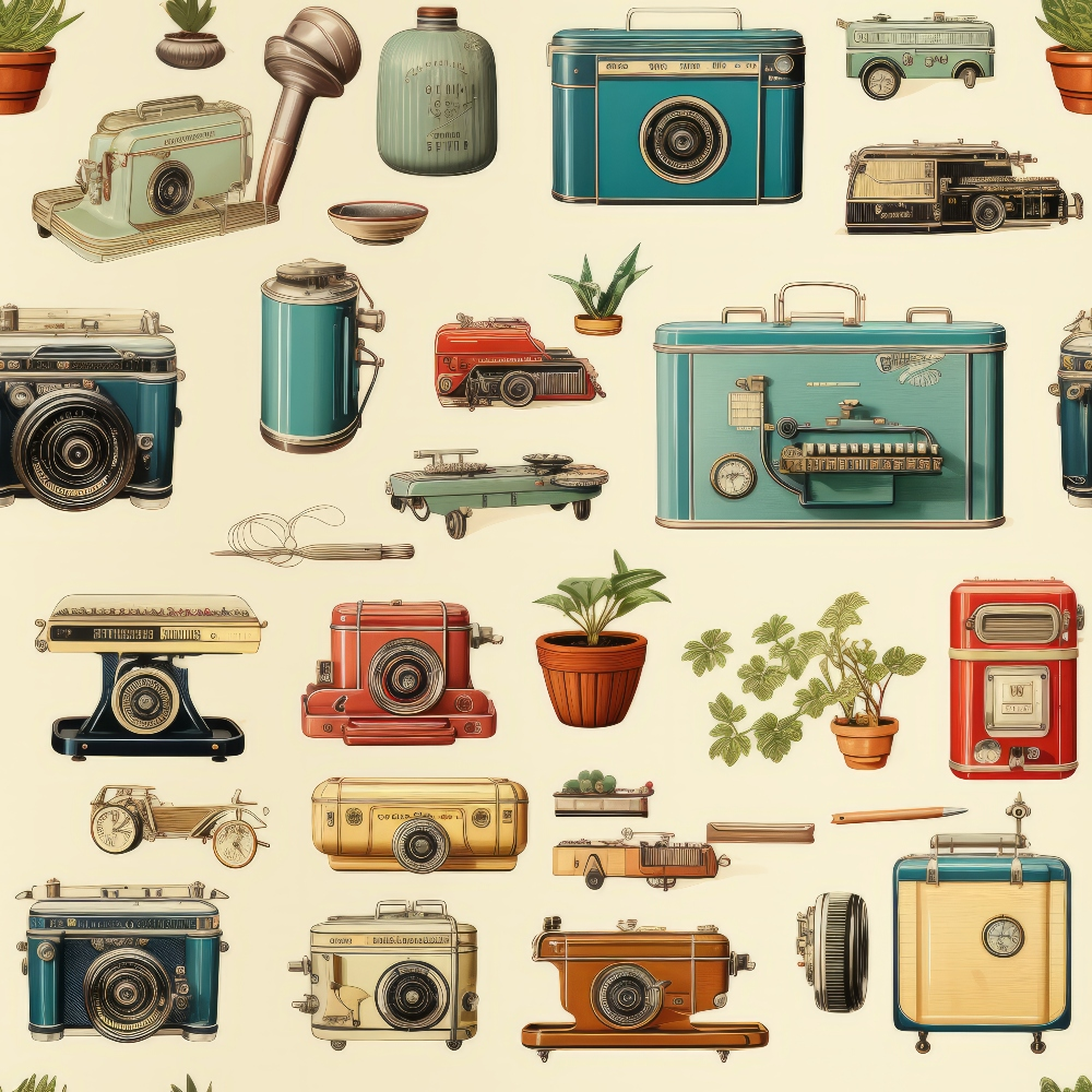 Retro Keepsakes Pattern 18 Minky Fabric