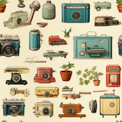 Retro Keepsakes Pattern 18 Minky Fabric