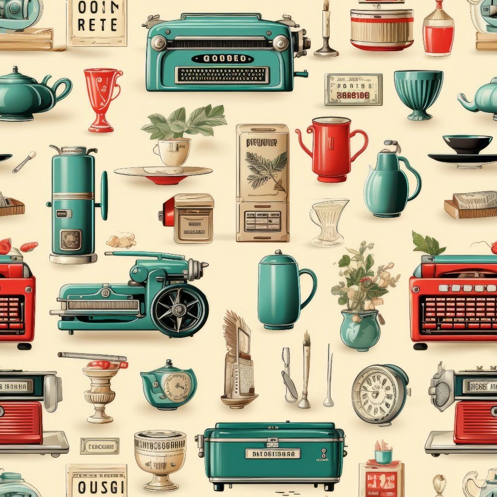 Retro Keepsakes Pattern 23 Minky Fabric