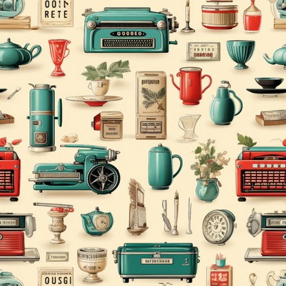 Retro Keepsakes Pattern 23 Minky Fabric