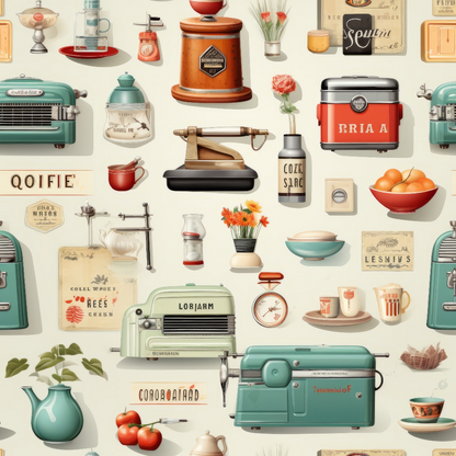 Retro Keepsakes Pattern 25 Minky Fabric