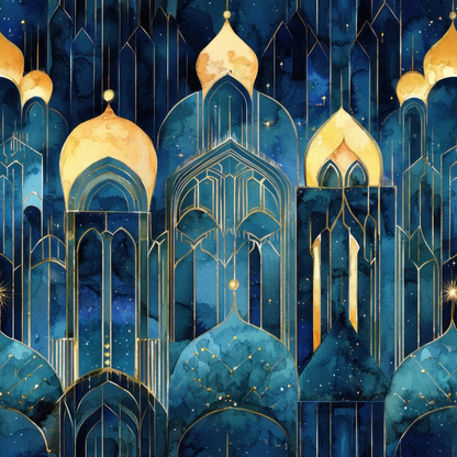 Moonlit Cathedral Pattern 10 Minky Fabric