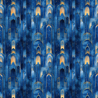 Moonlit Cathedral Pattern 11 Minky Fabric