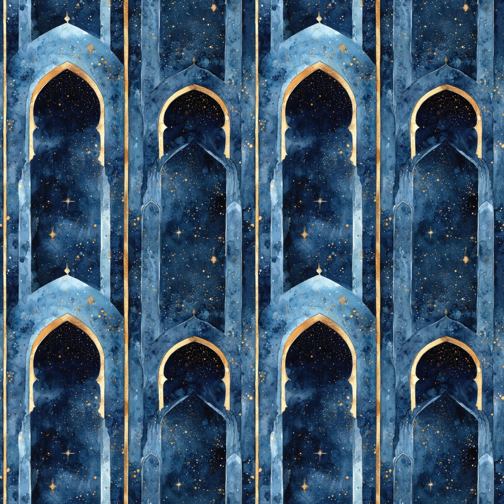 Moonlit Cathedral Pattern 15 Minky Fabric