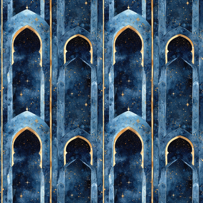 Moonlit Cathedral Pattern 15 Minky Fabric