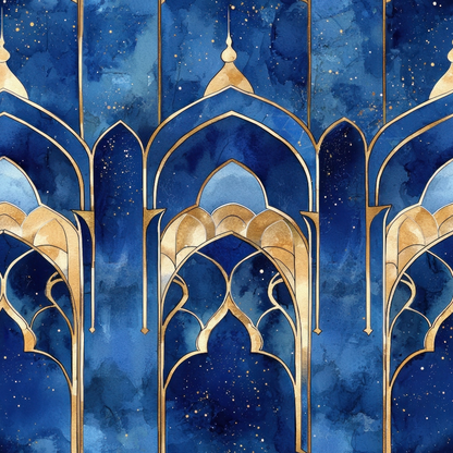 Moonlit Cathedral Pattern 16 Minky Fabric