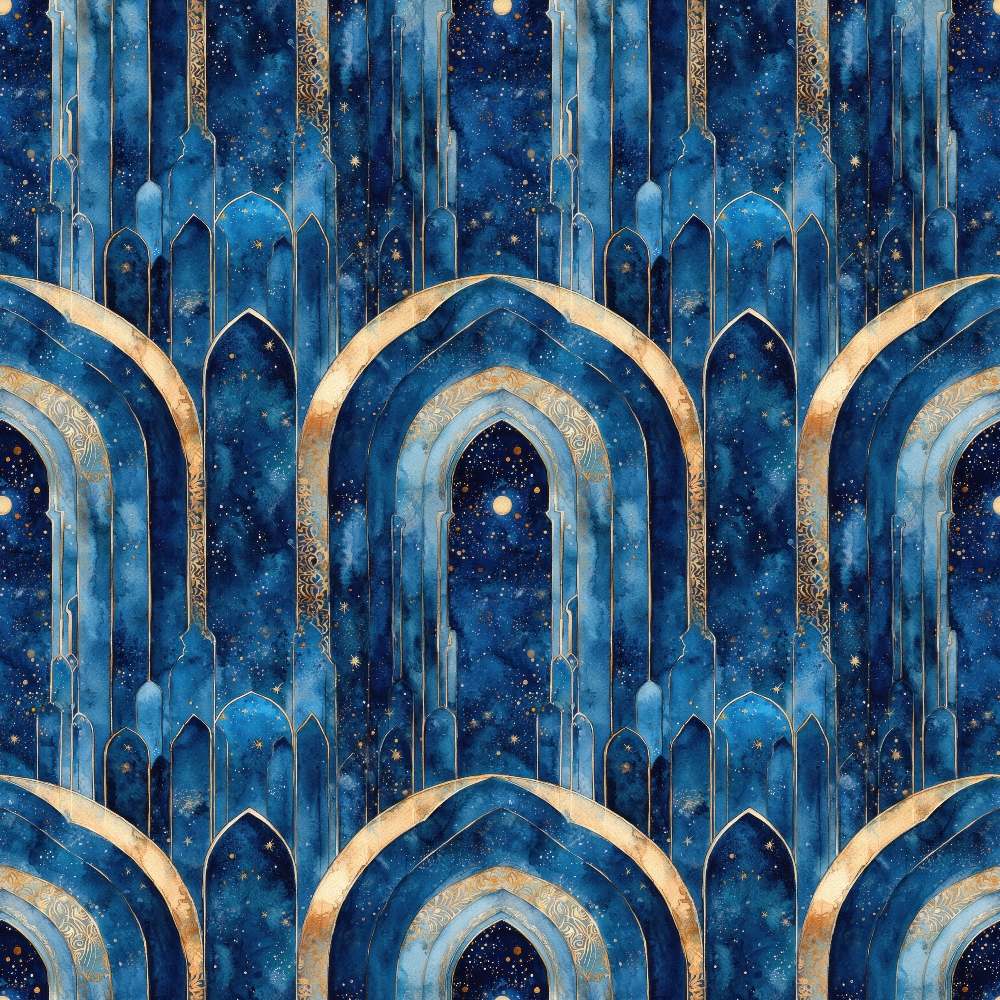 Moonlit Cathedral Pattern 19 Minky Fabric