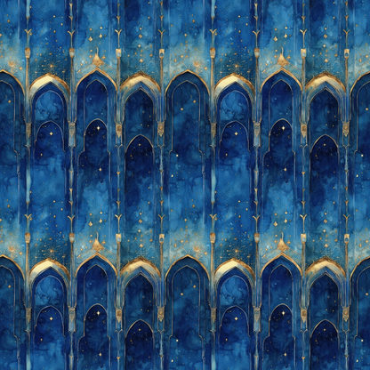 Moonlit Cathedral Pattern 20 Minky Fabric