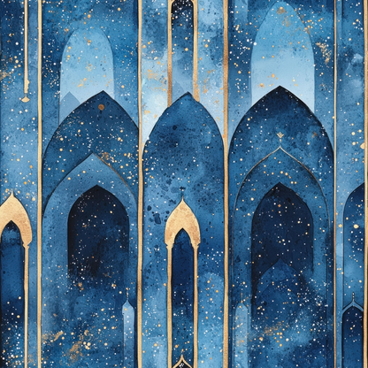 Moonlit Cathedral Pattern 21 Minky Fabric