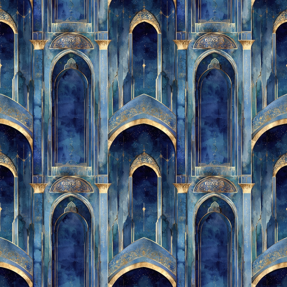 Moonlit Cathedral Pattern 23 Minky Fabric
