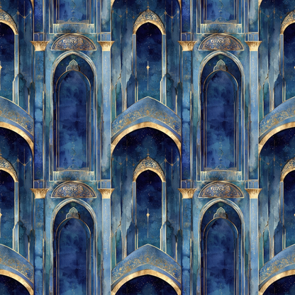 Moonlit Cathedral Pattern 23 Minky Fabric