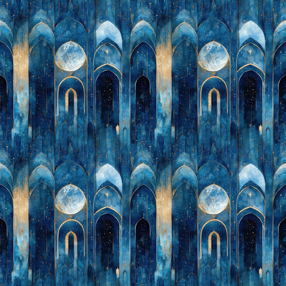Moonlit Cathedral Pattern 24 Minky Fabric
