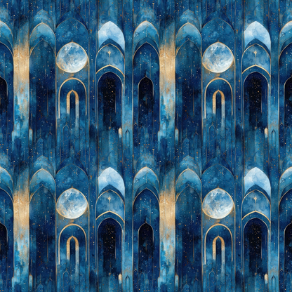 Moonlit Cathedral Pattern 24 Minky Fabric