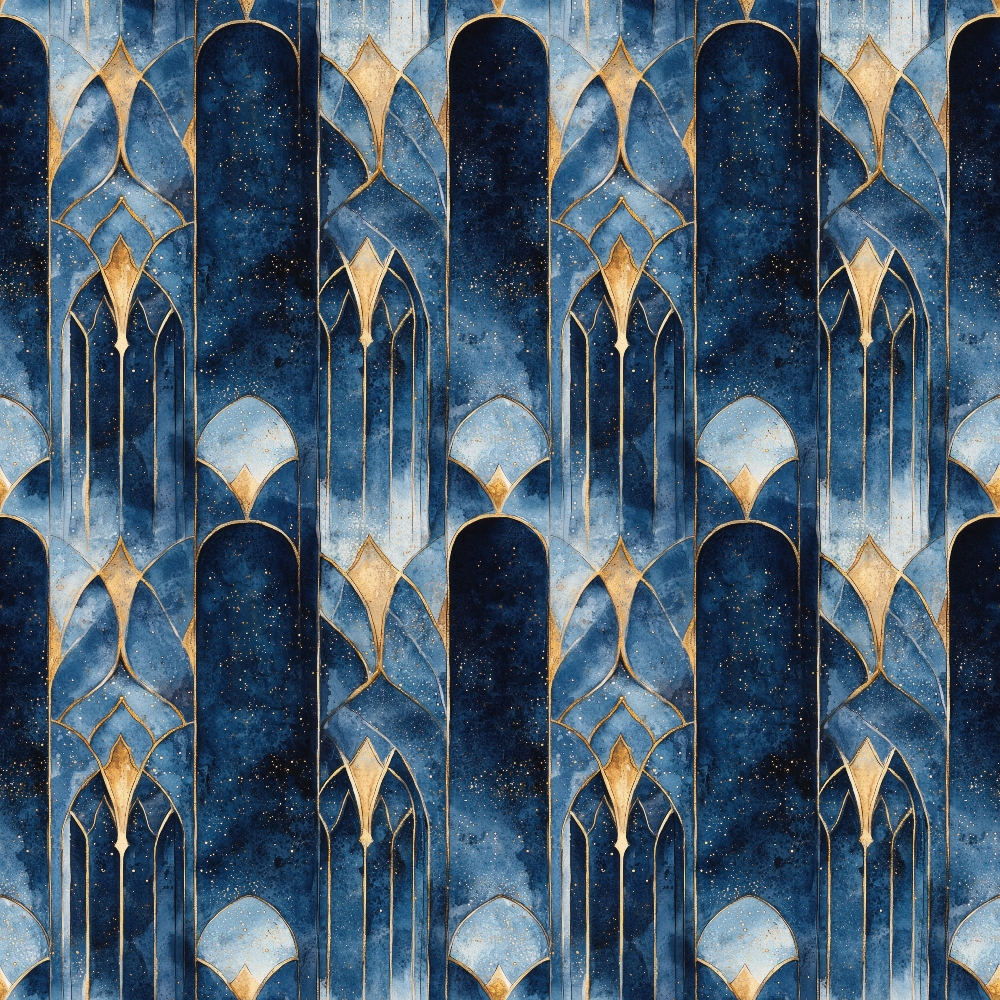 Moonlit Cathedral Pattern 25 Minky Fabric