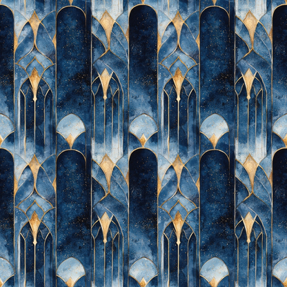 Moonlit Cathedral Pattern 25 Minky Fabric