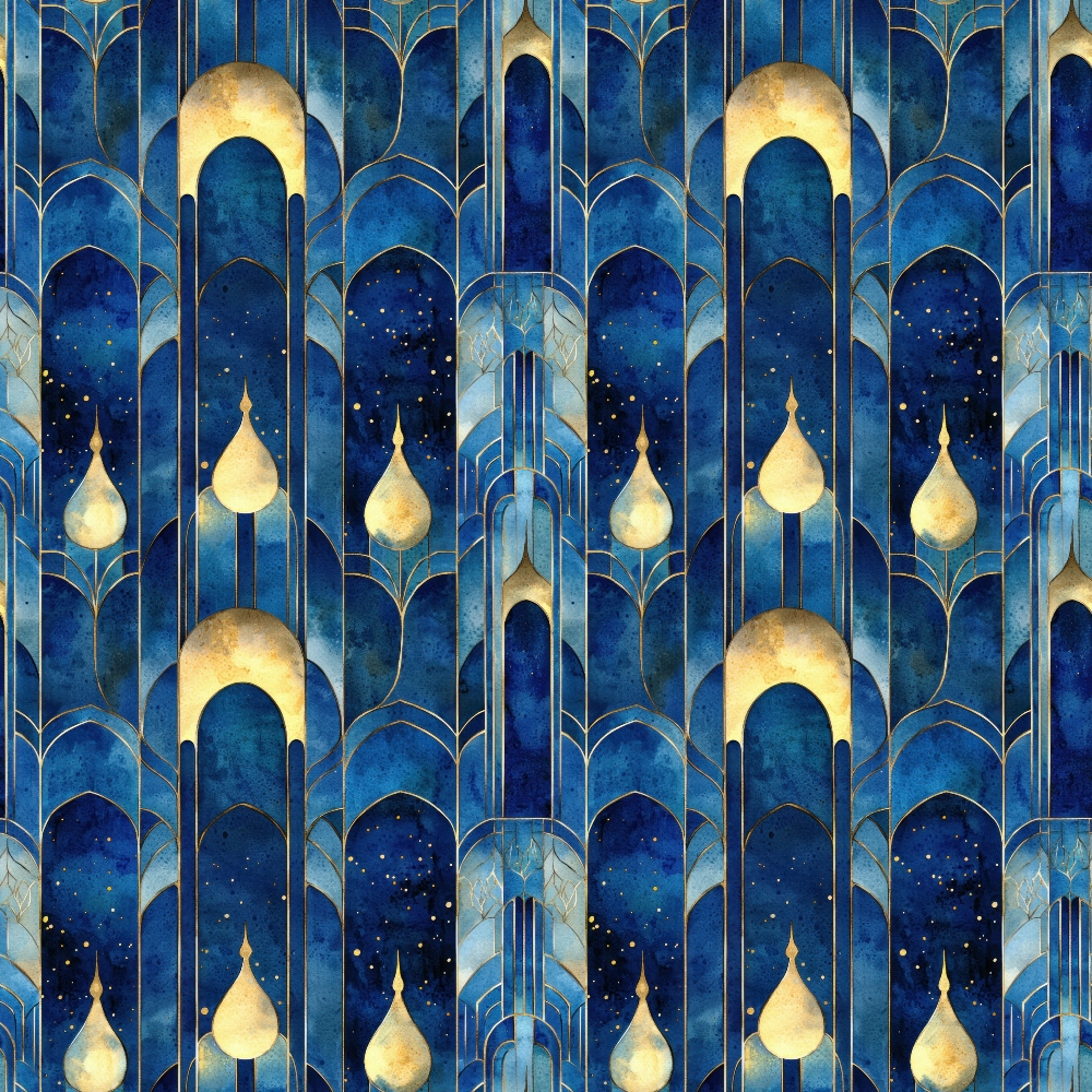 Moonlit Cathedral Pattern 6 Minky Fabric