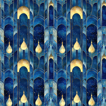 Moonlit Cathedral Pattern 6 Minky Fabric