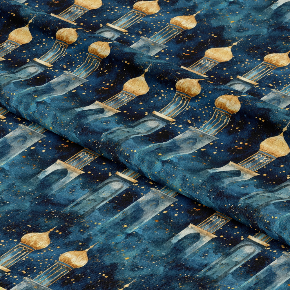 Arabian Midnight Pattern 8 Quilting Cotton Fabric
