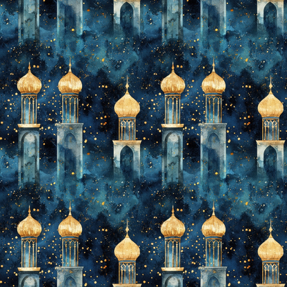 Moonlit Cathedral Pattern 8 Minky Fabric